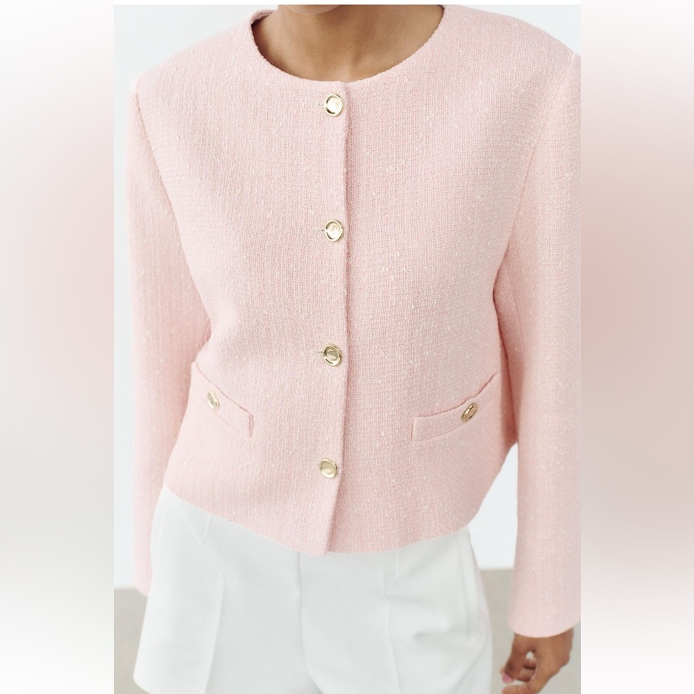 NWT Zara Pastel Pink Blazer
